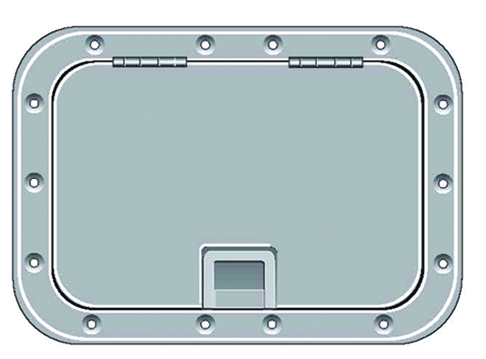 RABUD 7x11 Gray Handle Lever Hatch (711HLG) - The Retail Market